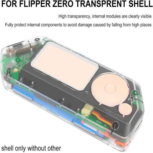 GRWIBEOU Transparent Shell für Flipper Zero, hochtransparente modifizierte 3D-Druck Hülle - Bild 1