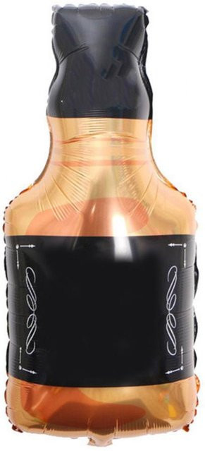TOMTOP JMS Party-Dekoration Whisky-Flaschen-Ballon aus Aluminiumfolie in Beige für Geburtstagsfeiern - Bild 1