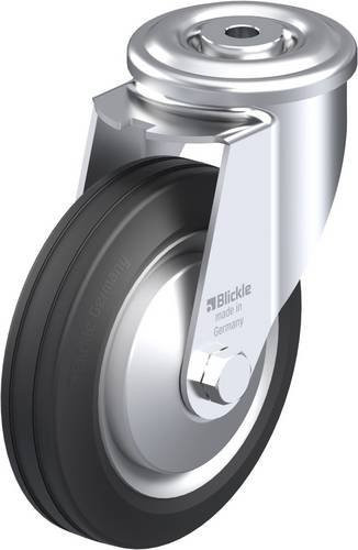Blickle LER-VE 150R-FA Lenkrolle in Schwarz und Silber mit 150 mm Rad-Durchmesser und einer Tragfähigkeit von 135 kg - Bild 1
