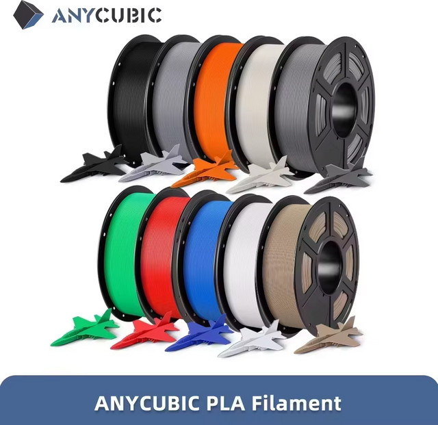 Anycubic PLA Filament Mehrfarbig Türkis 1,75 mm 1 kg für FDM 3D-Drucker - Bild 1