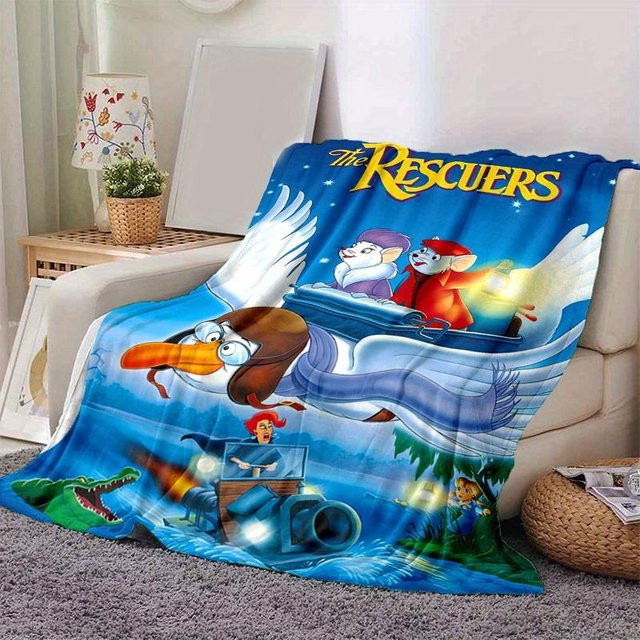 Living Need Y Flanell-Decke Das Abenteuer der Retter für Kinder, Mehrfarbig, B: 80 cm, T: 120 cm - Bild 1