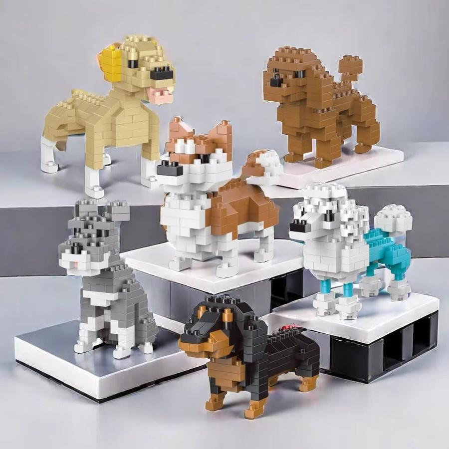 Knew Built Super Mini Dackel Hund, Baustein-Spielzeugset, Tiere - Bild 1