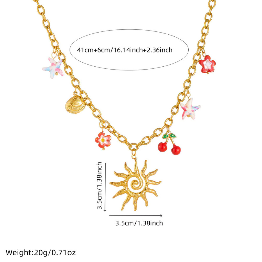 DIEYURO Halskette Edelstahl, Gold, Damen - Bild 2