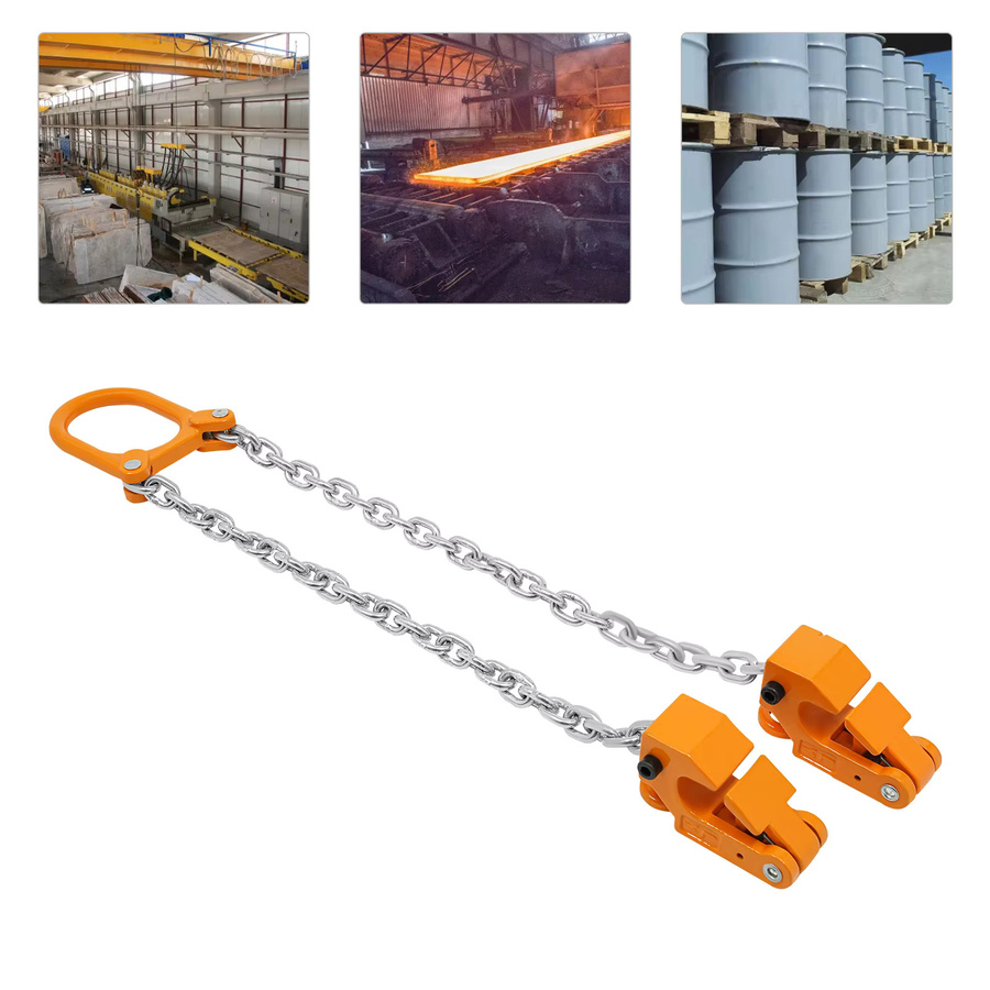 Bymaocar Kettentrommelheber Gelb, Rostbeständiger Manueller Hebekran aus Edelstahl mit 907 kg Tragkraft - Bild 3