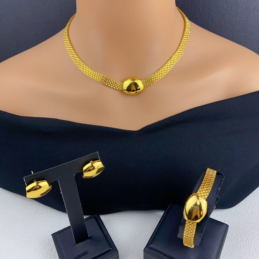 ANIID Schmuckset Halskette, Ohrringe, Gold, Damen - Bild 2