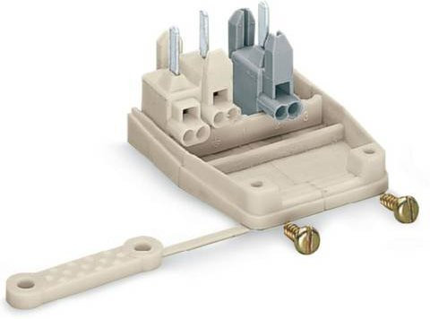 WAGO Verbindungsklemme starr für 0,5-1mm² Polzahl 4 in Weiß/Beige (2500 Stück) - Bild 1