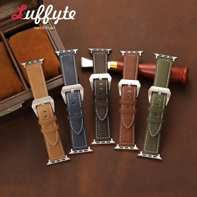 luffyte Uhrenarmband PU-Leder, Vintage, Herren - Bild 1
