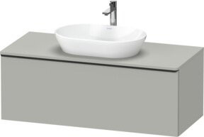 Duravit Waschtischunterschrank D-Neo wandhängend in Schwarz und Grau matt, Breite: 120 cm, Tiefe: 55 cm - Bild 1