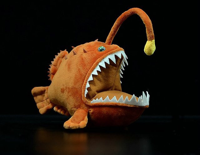 NIUHAPI Laterne Fisch Plüschtier, Simulation Mönchfisch, Orange - Bild 1