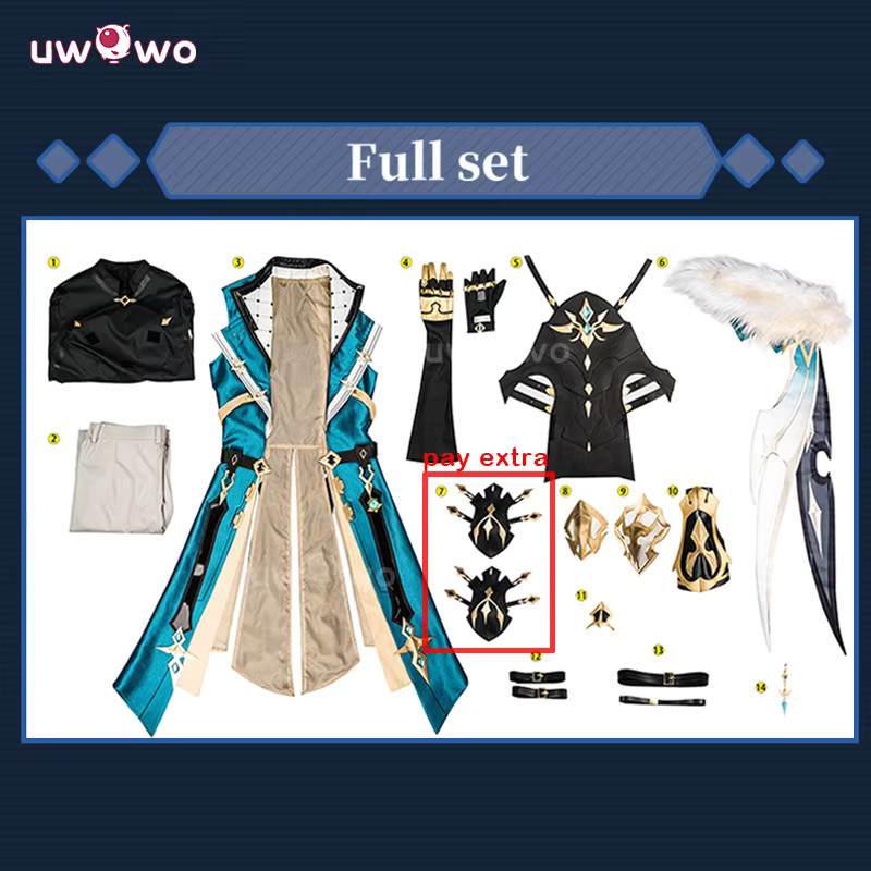 UWOWO Genshin Impact Varka Mondstadt Männliches Cosplay-Kostüm - Bild 3
