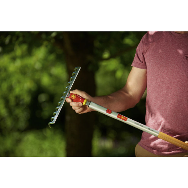 WOLF-Garten Rechen DR-M 30 Multi-Star aus Stahl in Rot mit 30 cm Arbeitsbreite - Bild 3