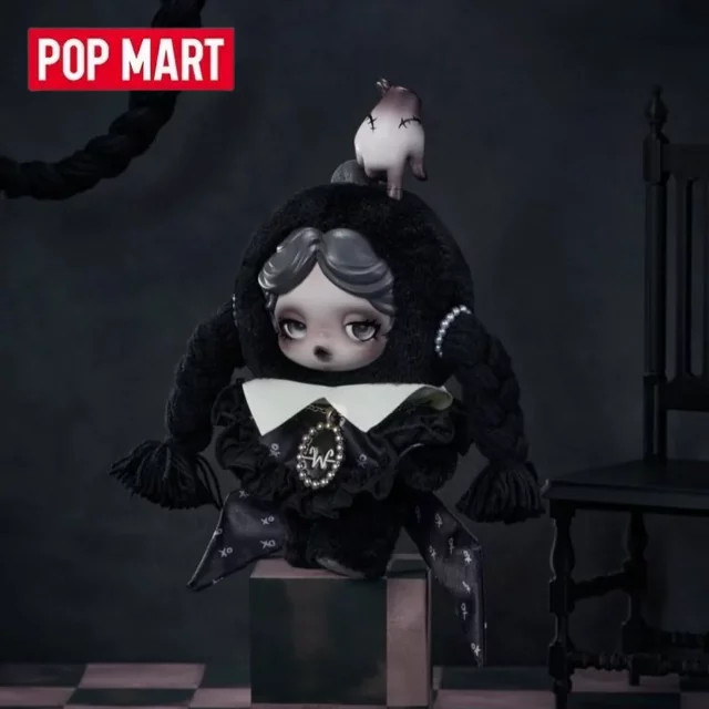 POP MART SKULLPANDA x MGM Wednesday, Anime-Figur Plüschpuppe Anhänger, Blind Box - Bild 1