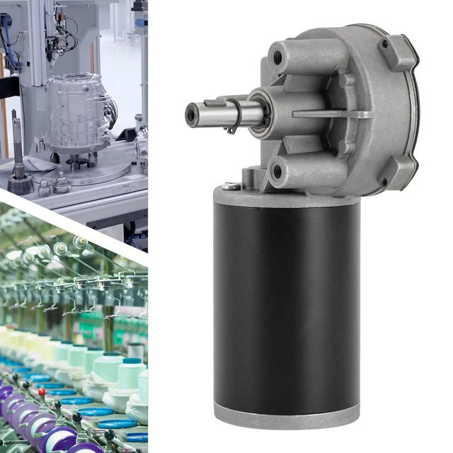 Bymaocar Getriebemotor 80 W 24 V DC in Schwarz für industrielle Anwendungen wie Verpackung, Druck und Textil (linke Position) - Bild 1