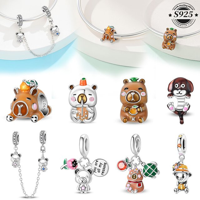 Charms Anhänger Pandach, 925 Silber, Perle, Damen - Bild 1
