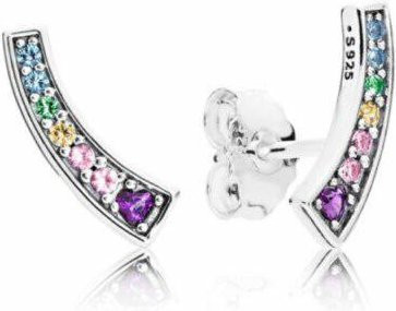 YIRAN Jewelry Ohrstecker 925 Silber, Rosa Daisy Blume, Zirkonia, Damen - Bild 1