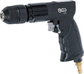 BGS Druckluft-Bohrmaschine mit 10 mm Schnellspann-Bohrfutter in Schwarz - Bild 1