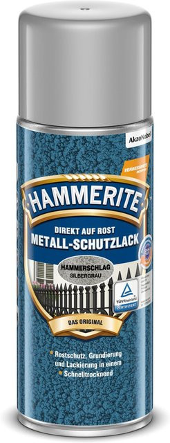 Hammerite Metall-Schutzlack-Spray Silbergrau Hammerschlag 400 ml - Bild 1