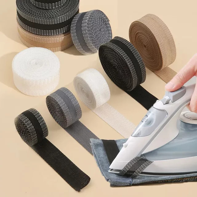 Selbstklebendes Klebeband für Hosensaum und Bekleidung in Blau, doppelseitig zum Bügeln für DIY und Näharbeiten - Bild 1