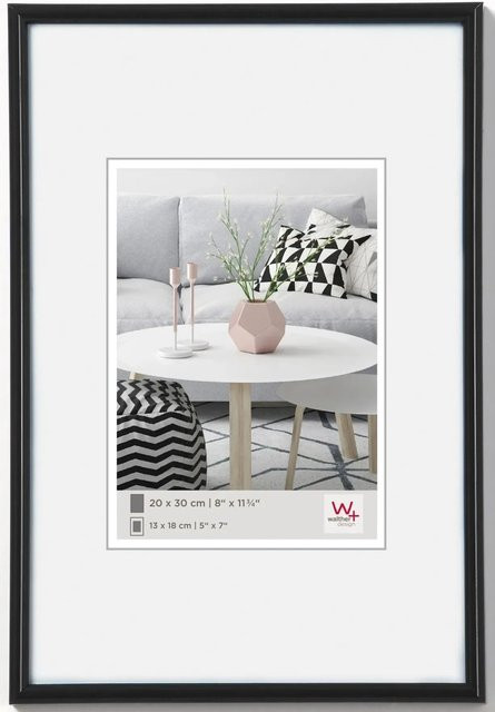 Walther Design Galeria Kunststoff Bilderrahmen Schwarz B/H: 20 x 28 cm - Bild 1
