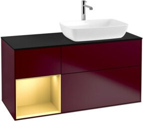 V&B Waschtischunterschrank Finion in Blau lackiert, Breite: 120 cm, Tiefe: 50,1 cm, Höhe: 50,1 cm - Bild 1