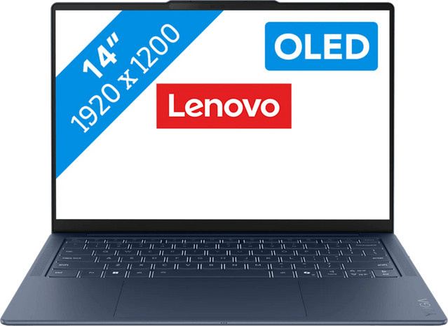 Lenovo Yoga Slim 7 OLED Copilot+ PC 14Q8Y11 in Blau mit 14 Zoll Display, Snapdragon X2P-42-100 Prozessor, 16GB RAM und 1TB SSD - Bild 1