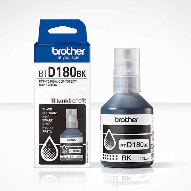 Brother Original Tintenflasche BT-D180 Schwarz für Inkjet-Drucker - Bild 2