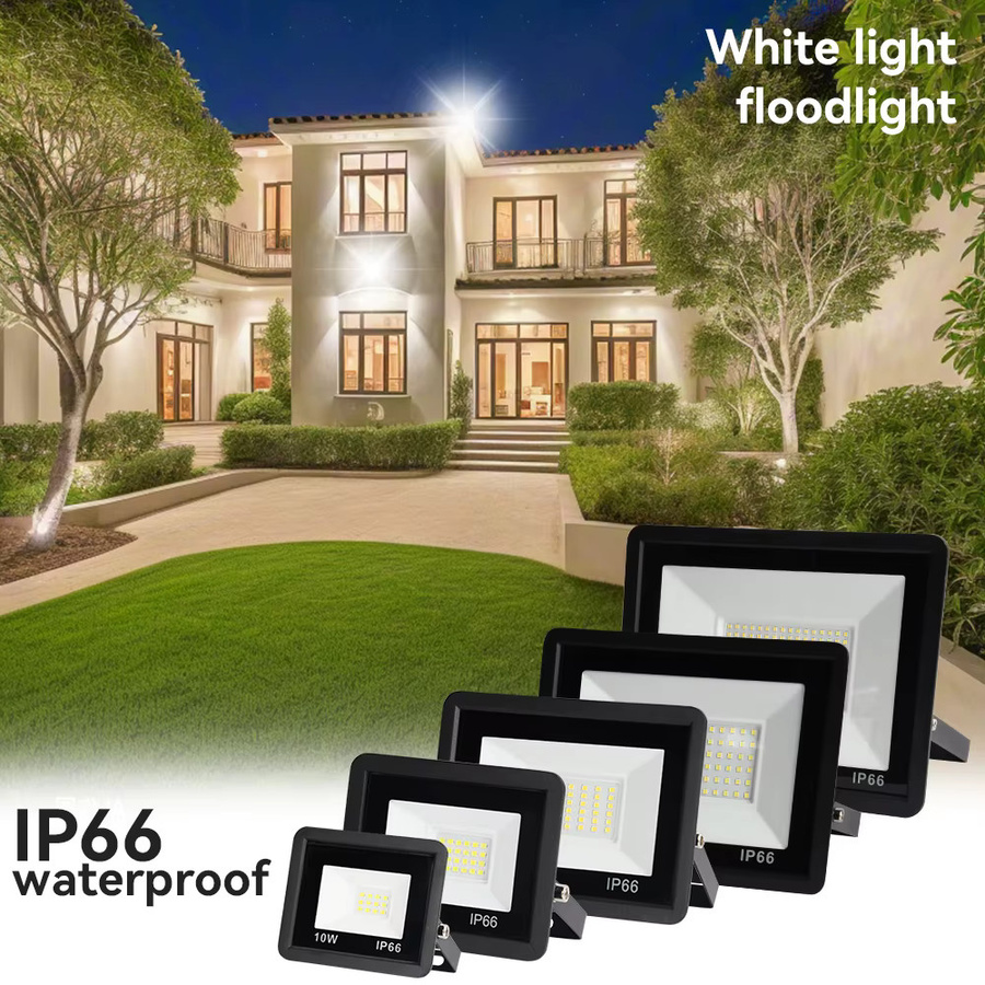Arbrac LED Flutlicht Strahler IP66 Schwarz für Garten und Outdoor mit Montagehalterung - Bild 2