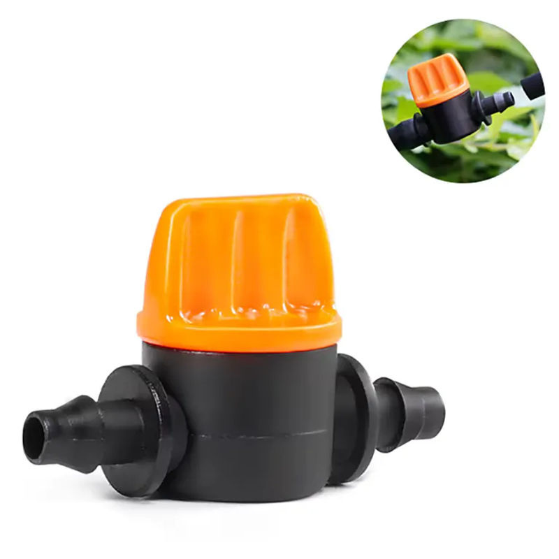 10 Stück Tropfbewässerungsventile aus schwarzem PVC für 4/7 mm Schläuche zur Bewässerung von Garten, Rasen und Gewächshaus - Bild 2