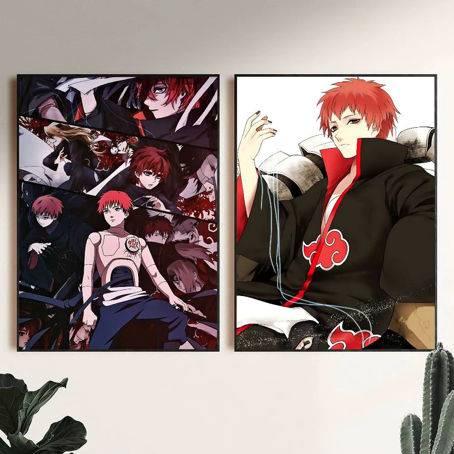Vintage Naruto Sasori aus dem Red Sand Poster in Mehrfarben als Wandkunst aus Papier - Bild 3