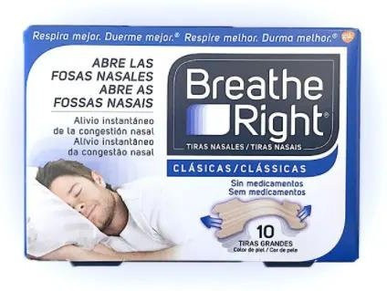 Breathe Right Nasenpflaster Große Größe, 10 Stück, Unisex, grau - Bild 1