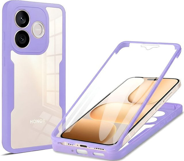 Techsuit ColorVerse 360 Schutzhülle für Honor 600 Lite in Lila/Transparent - Bild 1