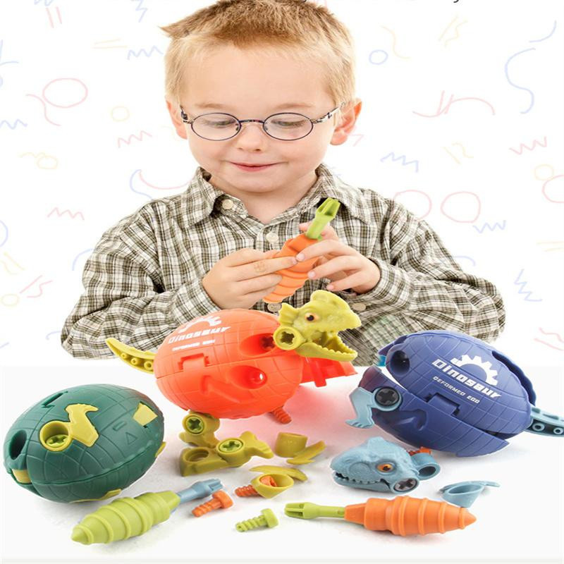 ah2lsen Dinosaurier Spielzeug Set DIY Demontage Montage farbig 3+ - Bild 1