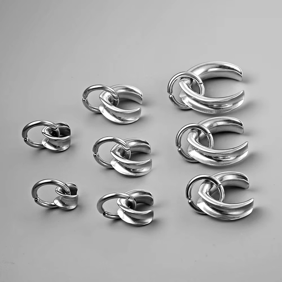 Twobobes Tunnel mit Ringen, Edelstahl, Damen - Bild 5
