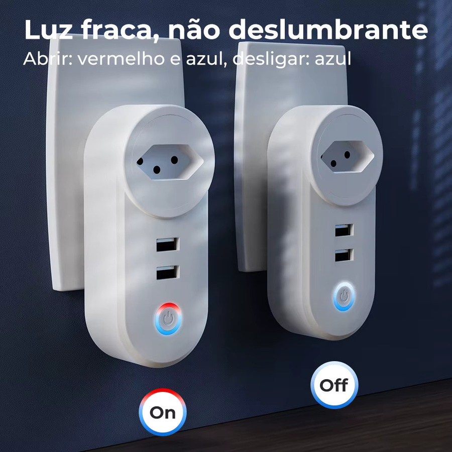 Tuya Smart Socket 16A mit 2 USB-Ladeanschlüssen, Wifi Smart Plug in Weiß, kompatibel mit Alexa und Google Home - Bild 3
