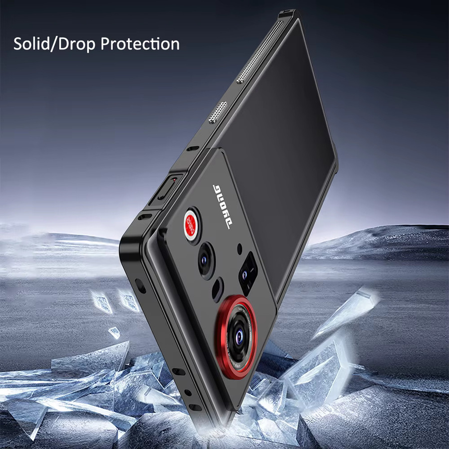 ZTE Nubia Z80 Ultra 5G Schutzhülle aus Aluminiumlegierung mit Kühlfunktion in Schwarz - Bild 3
