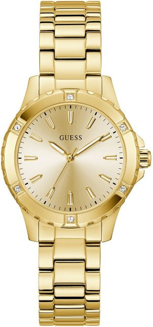 Guess Damenuhr, Quarz, Edelstahl, Gold, 35 mm, 5 ATM - Bild 1