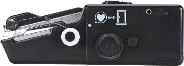 Tragbare Mini Elektrische Nähmaschine von Igeteck in Schwarz mit USB- und Batteriebetrieb - Bild 1