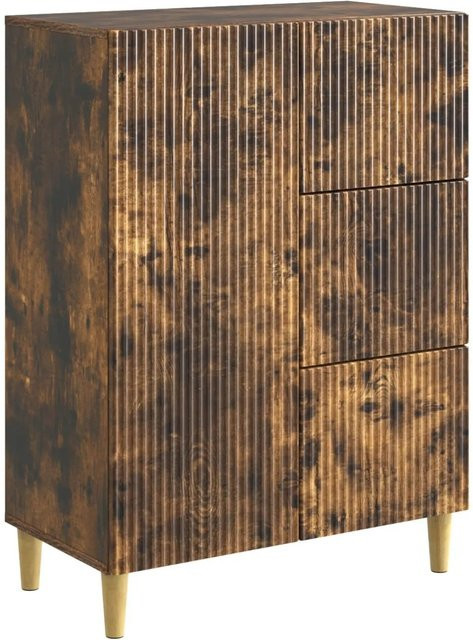 vidaXL Sideboard Geräucherte Eiche Retro Braun B: 66 cm, T: 34,5 cm, H: 90 cm - Bild 1