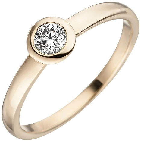 Colfem Ring 585 Gelbgold, Diamant, Damen, Größe 60 - Bild 1