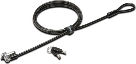 Kensington N17 Keyed Lock Sicherheitskabelschloss für Dell Laptops in Schwarz und Silber - Bild 1
