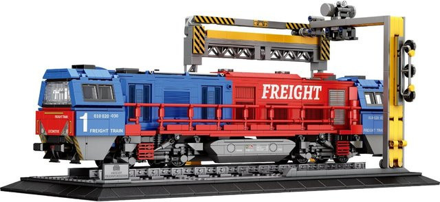 Reobrix Güterzug Lokomotive Klemmbaustein 1980 Teile ab 14 Jahren - Bild 1