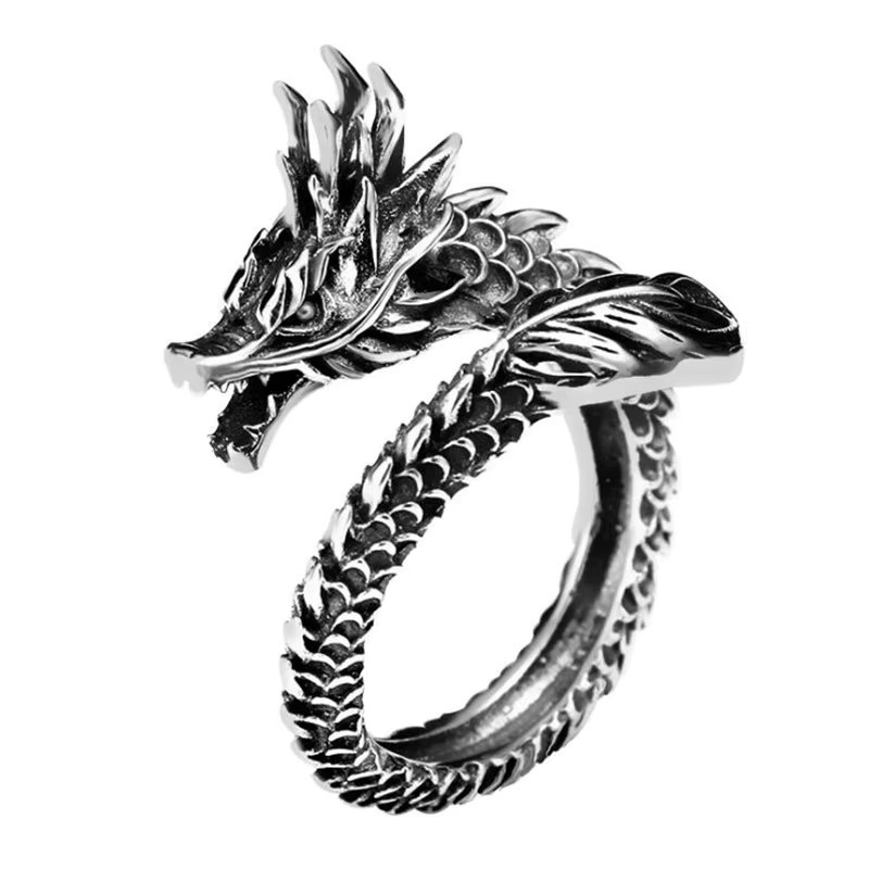 ZTRLIUA Ring 925 Silber, Drache, Unisex - Bild 5
