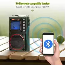 Retekess TR111 Notfallradio mit SOS-Alarm und Taschenlampe – Tragbares AM FM SW VHF Radio für Camping und Wandern - Bild 6