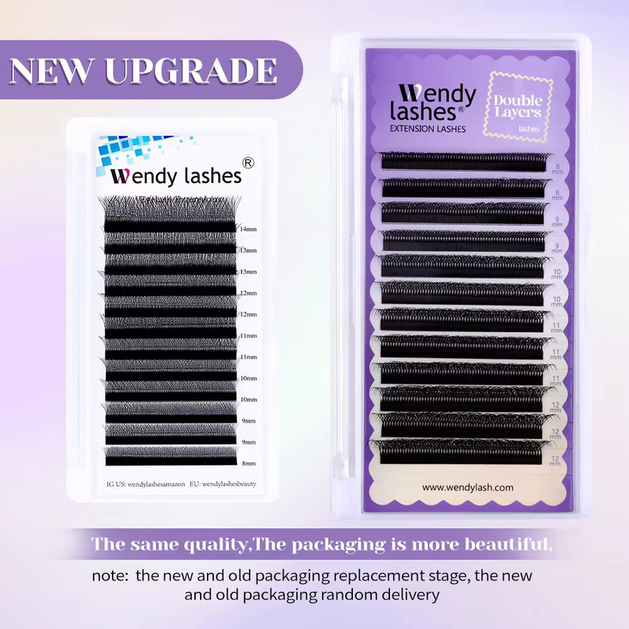 Wendy Lashes W Shaped Bloom Einzelwimpern, Black, Natürlich - Bild 2