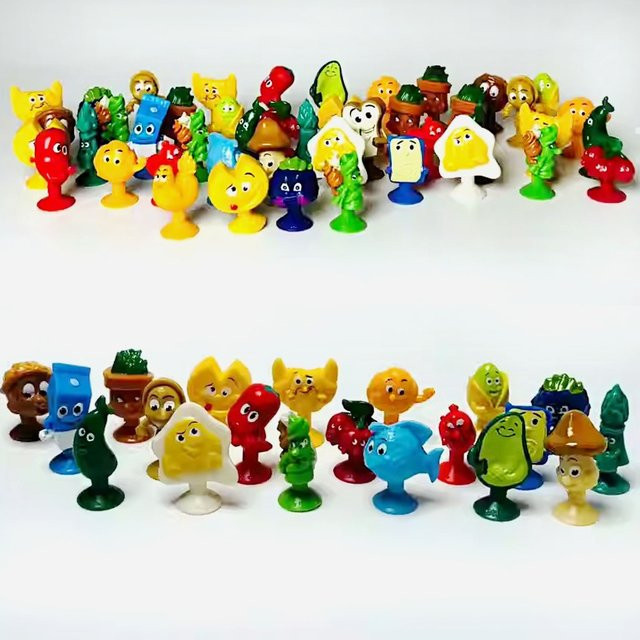 Bandai Mini Sucker Elf Obst Gemüse Brot Lebensmittel Puppen, Einzelfigur, Bunt / Mehrfarbig - Bild 1