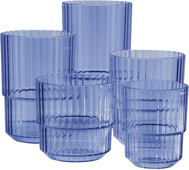 APS Trinkbecher LINEA aus Tritan in Blau, 500 ml, B/T/H: 8,5 x 8,5 x 15 cm - Bild 1