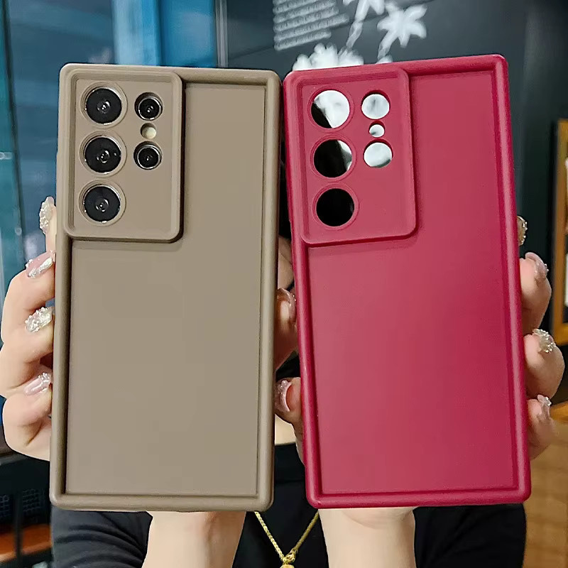 Weiche TPU-Handyhülle für Samsung Galaxy S26 S25 S24 S23 Ultra Plus A56 A55 A54 A36 A35 A26 A25 A17 A16 A15 in Rot - Bild 1