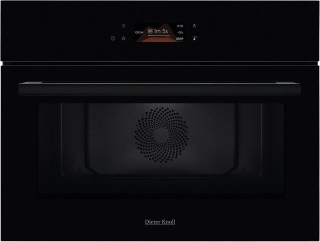 Dieter Knoll Kompaktbackofen DKK57306BK Schwarz Mikrowellen-Kombination mit LED-Display und Schnellvorheizfunktion - Bild 1