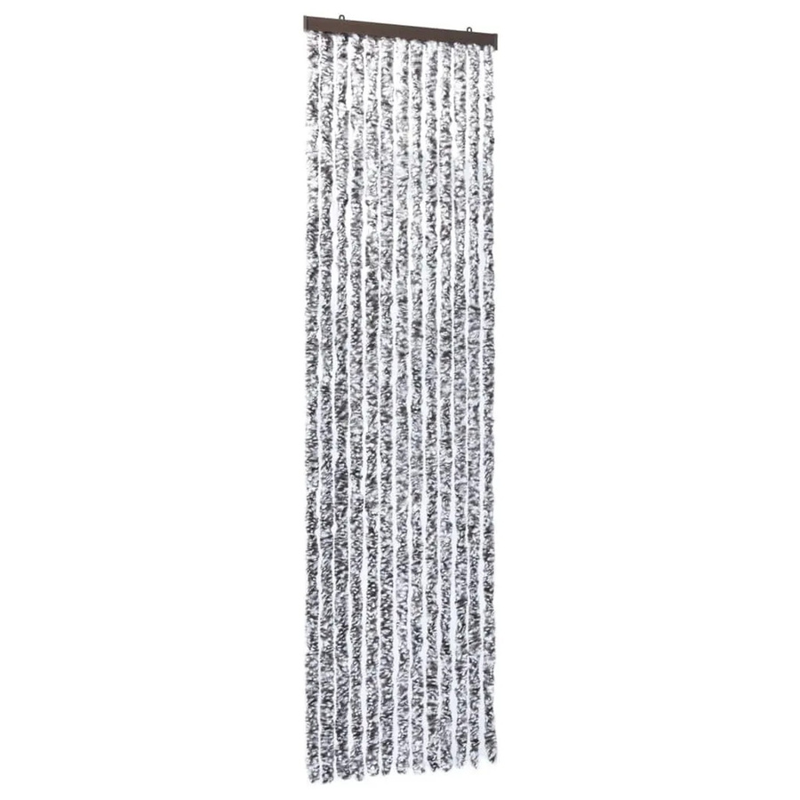 vidaXL Insektenschutz-Vorhang aus Chenille in Braun und Beige, thermoisolierend, Breite: 56 cm, Höhe: 185 cm - Bild 2