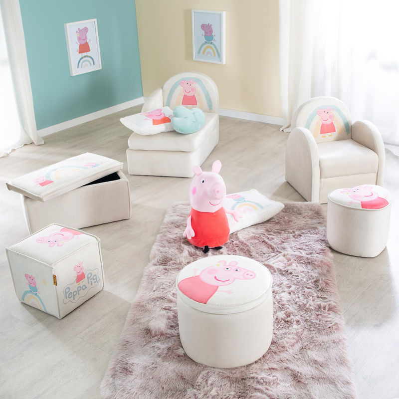 Roba Kindersessel Peppa Pig mit gepolstertem Rahmen, Breite: 50 cm, Tiefe: 45 cm, Höhe: 44 cm - Bild 2